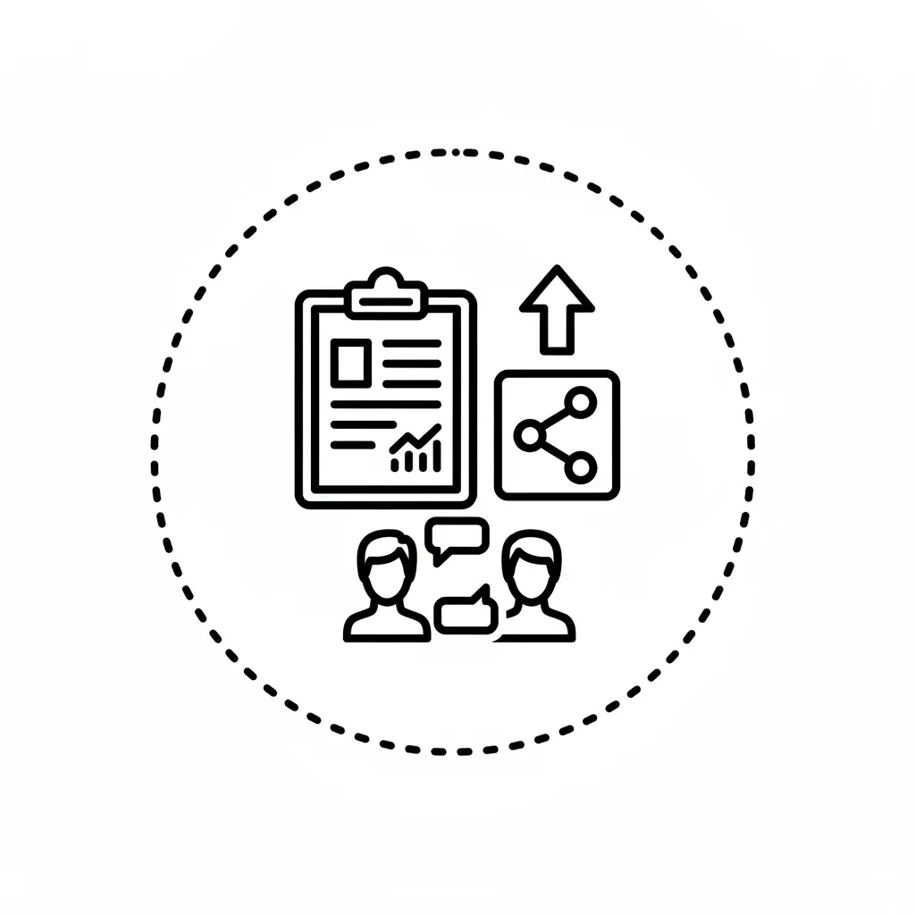 Reporting and sharing icon