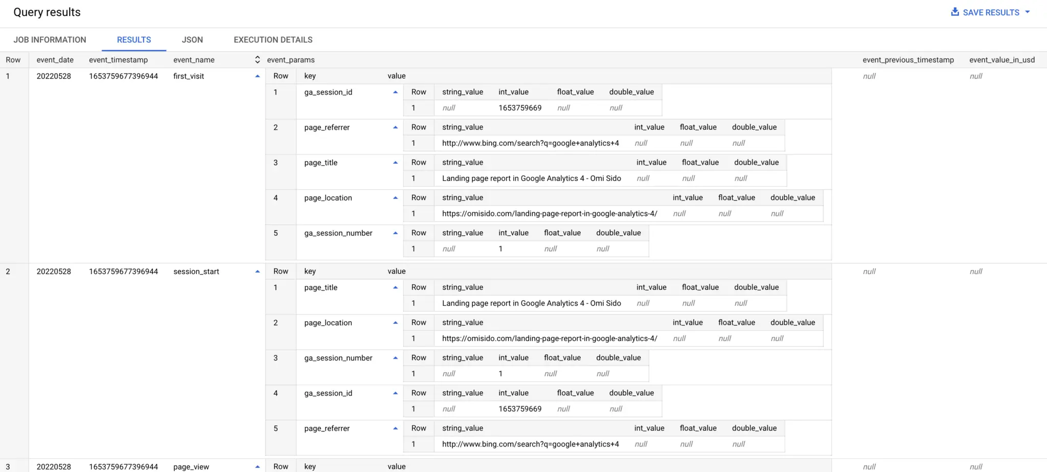 Your first SQL Statement