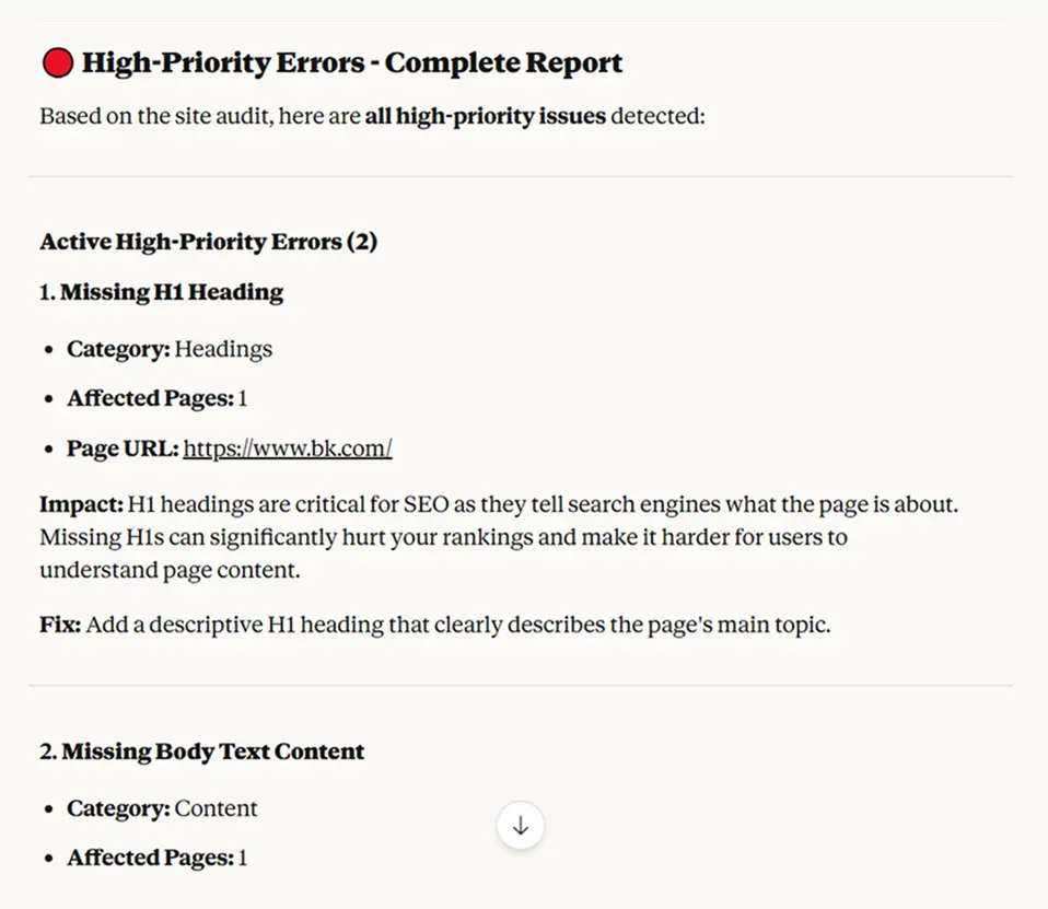 Creating new SEO project in Serpstat MCP