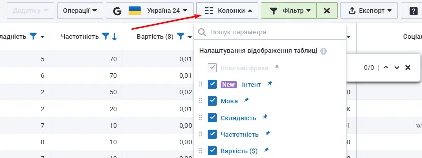 Кастомізація звітів Serpstat