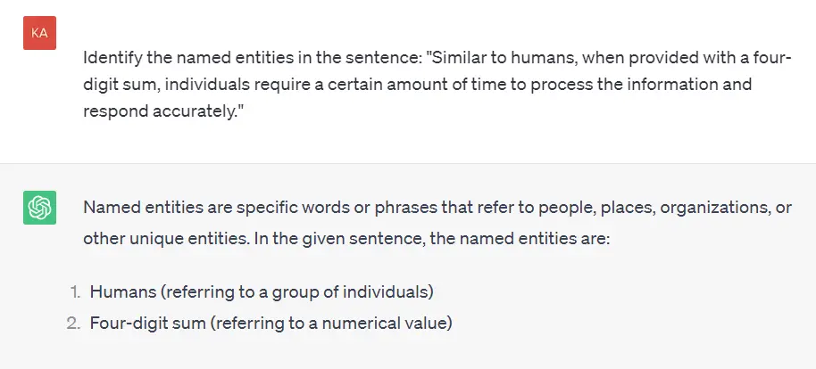 Example of a prompt that can be used to perform named en،y recognition