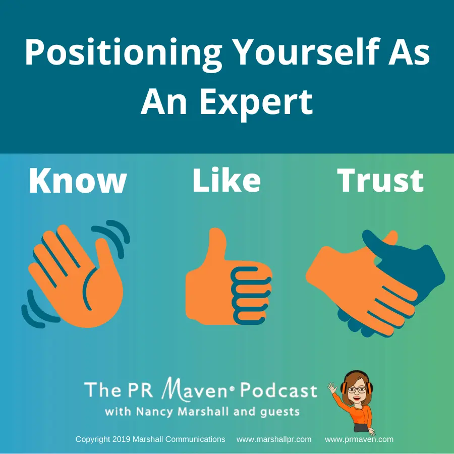 Positioning yourself as an expert