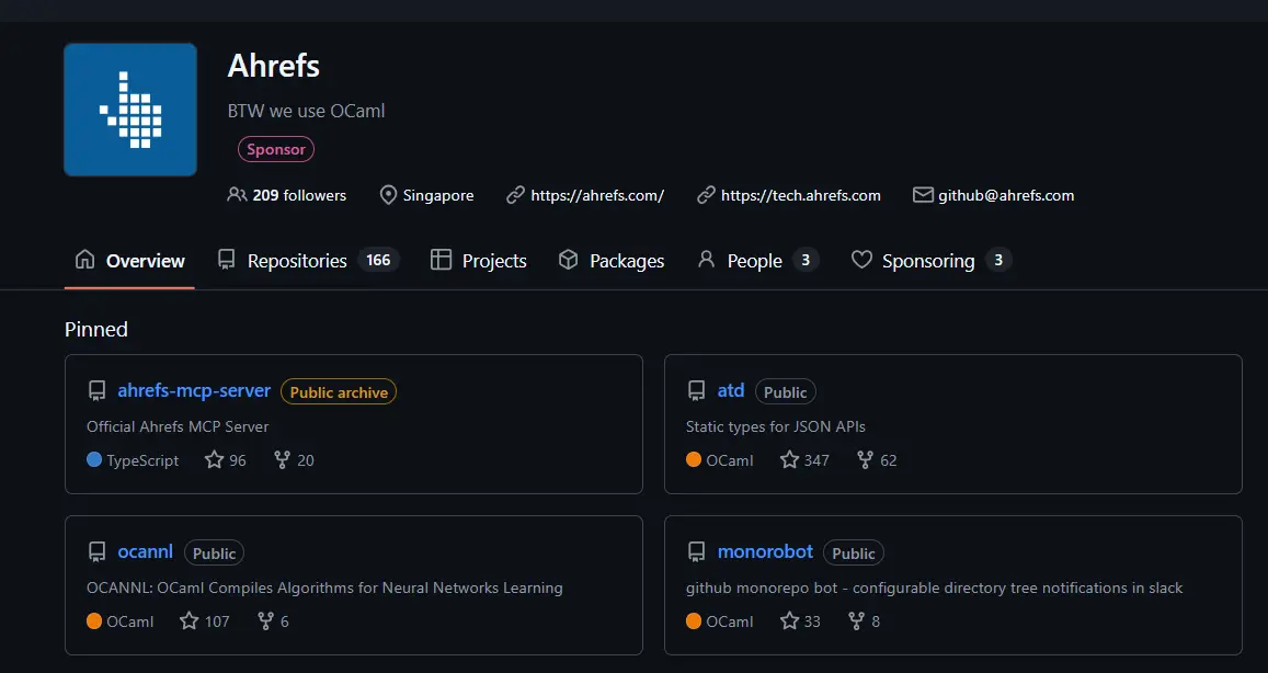 Ahrefs MCP screenshot