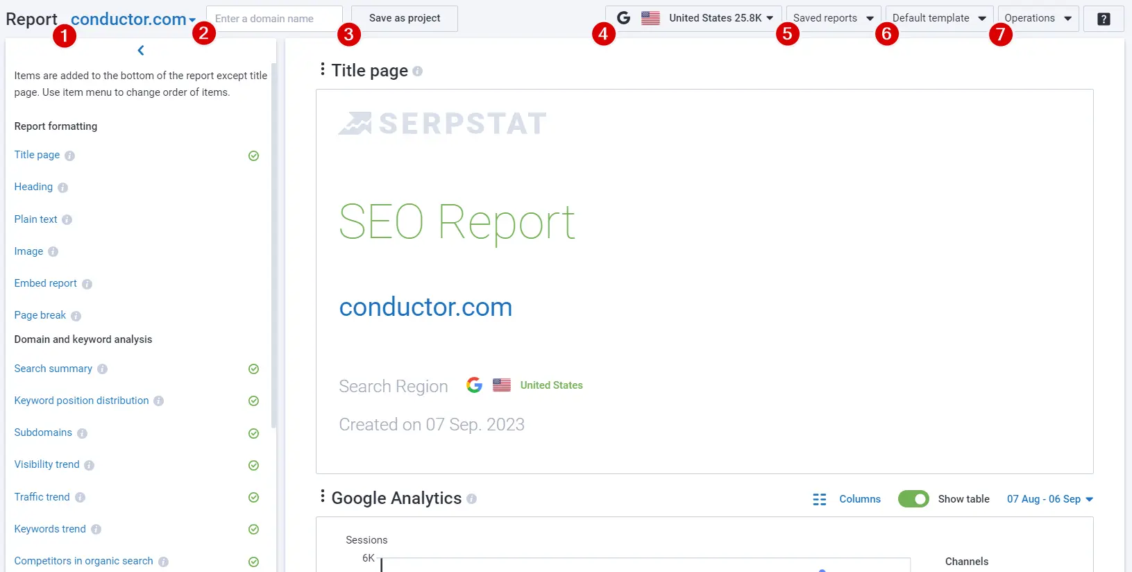 Client SEO report