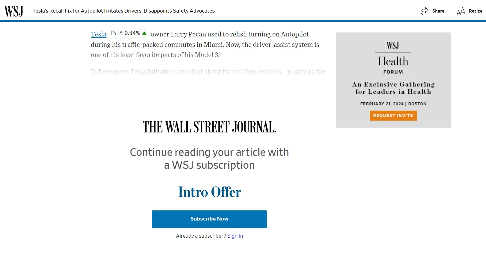 The Wall Street Journal and the Financial Times