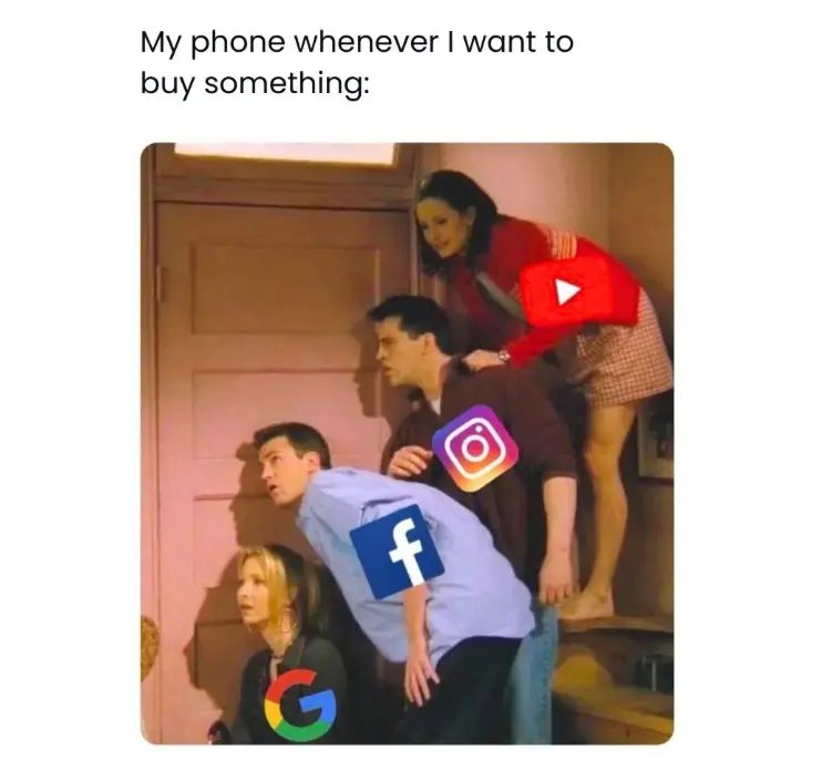 mem "My phone whenever I want to buy something"
