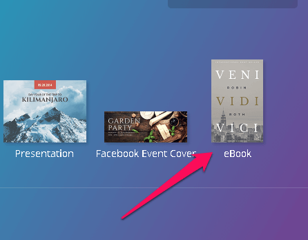 Создать обложку ebook в сервисе Canva
