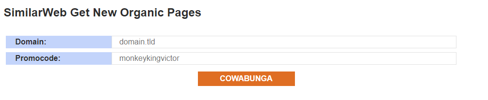 Скрипт для API SimilarWeb