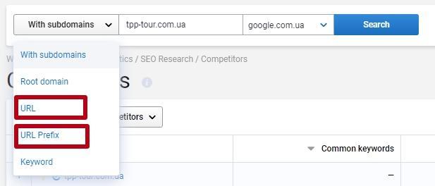Serpstat competitor analysis