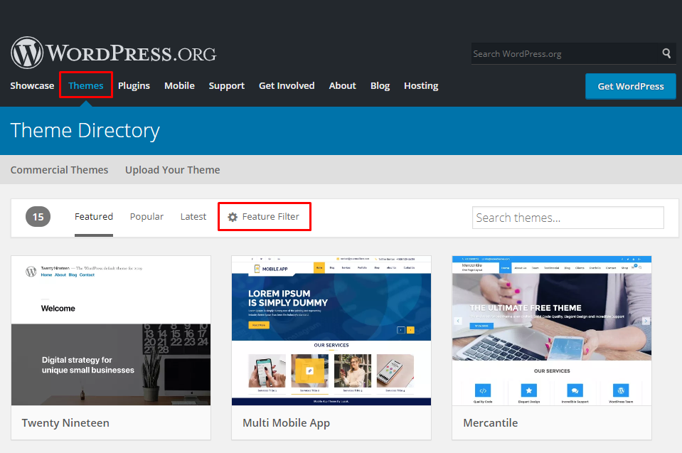 WordPress Theme Catalog