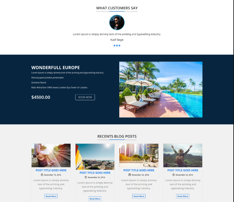 Travel Template VW-travel for WordPress - 3