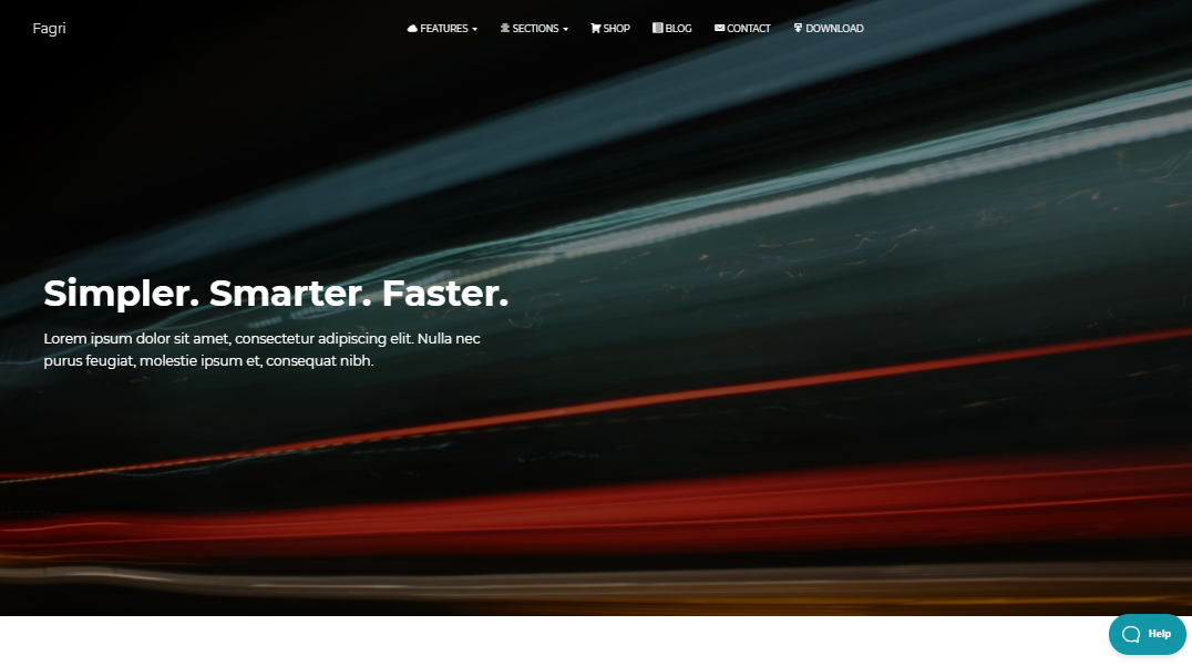 Template for Small Business Fagri for WordPress - 1