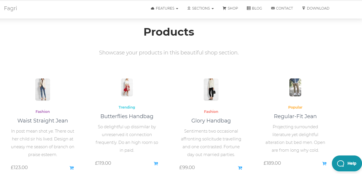 Template for Small Business Fagri for WordPress - 3