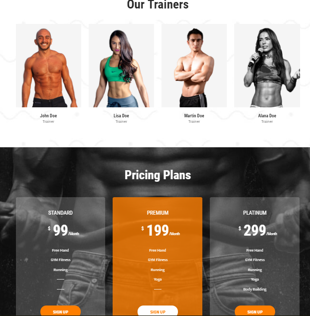 Skt-gym Fitness Center Template for WordPress - 3
