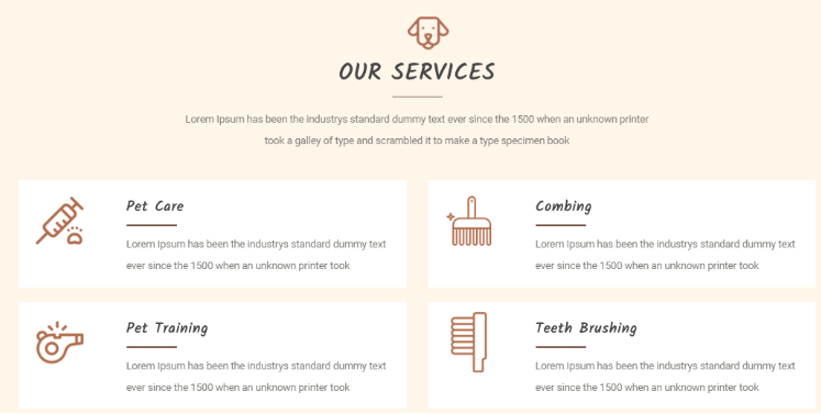 Veterinary Pet Care Template for WordPress - 4