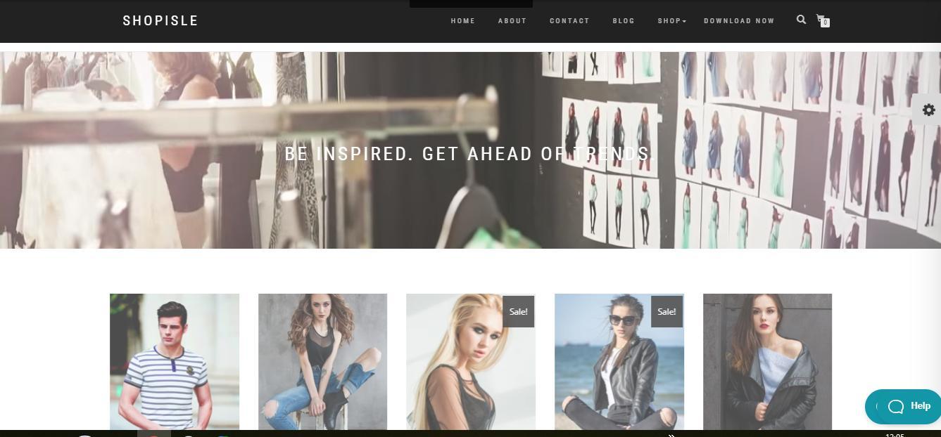 Minimalistic template of Shop Isle online store for WordPress - 3