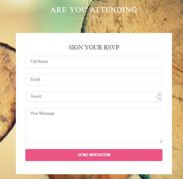 Free template wedding site Vivah royal wedding for WordPress - 3