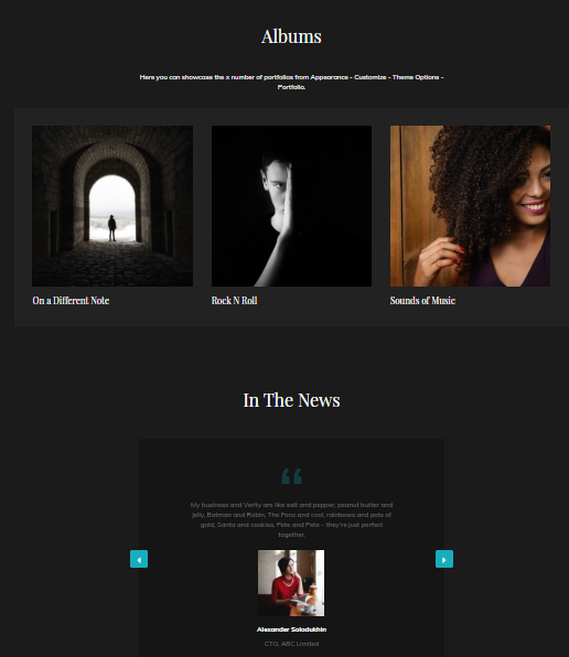 Free Rock band Music Website Template for WordPress - 2