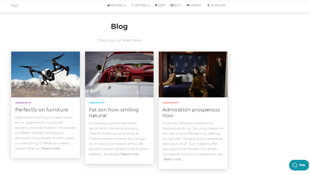 Template for Small Business Fagri for WordPress - 6