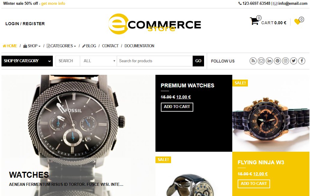 Universal template eCommerce Store for WordPress - 1
