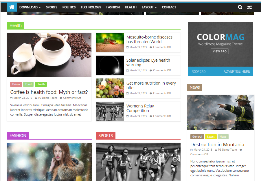 Free Colormag Media Template for WordPress - 2