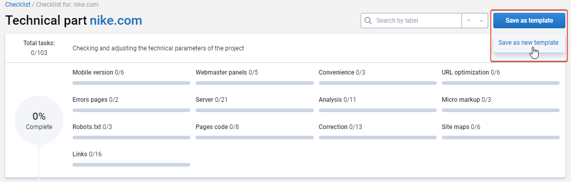 Checklist: Step-By-Step Work With Serpstat Projects 16261788157604