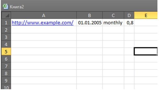 Файл XML в Microsoft Excel