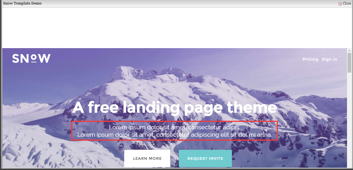 Текст Lorem ipsum на сайте
