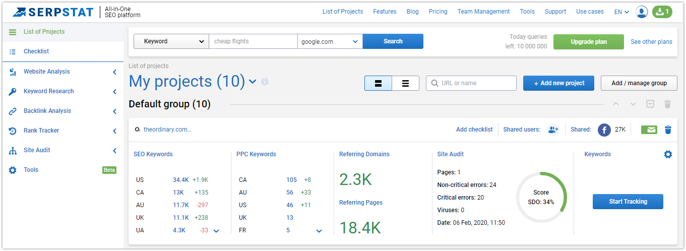 Effective Site Audit With Serpstat: Tool Overview 16261788388480 Effective Site Audit With Serpstat: Tool Overview 16261788388480