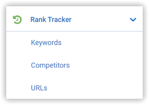 rank tracker tab