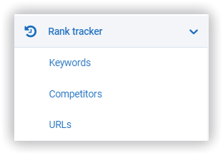 rank tracker tab