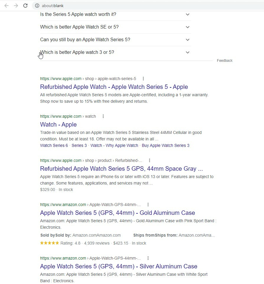 snippets in SERP