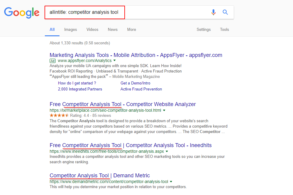 how to search a web page for keywords chrome