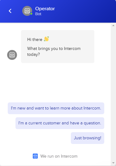 How to add a live chat to a site 16261788304062 Intercom online chat example