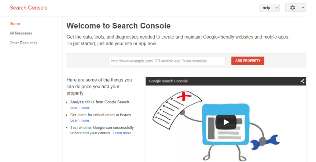 How to register your site in Google Search Console