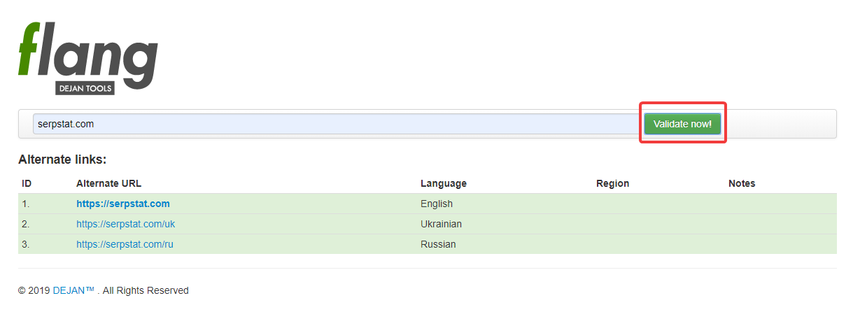 Multilingual sites validator Flang