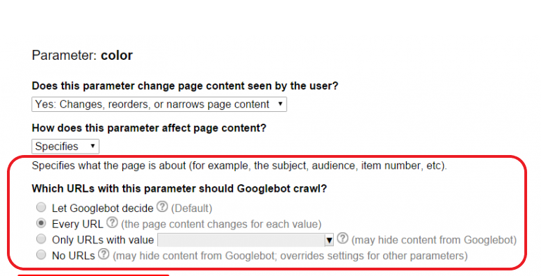 How to adjust static links instead of dynamic URLs 16261788330596 URL parameters for Googlebot bot