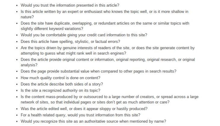Google Search Console manual actions