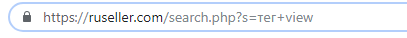 Search parameters in URL address