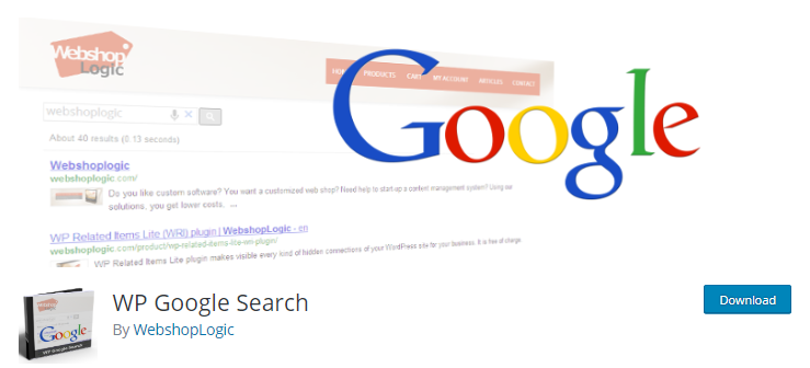 WP Google Search Plugin