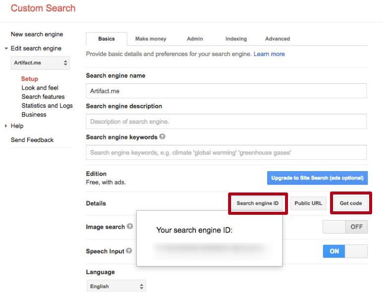 Google search engine identifier
