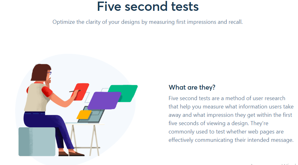 Five Second Test usability checking