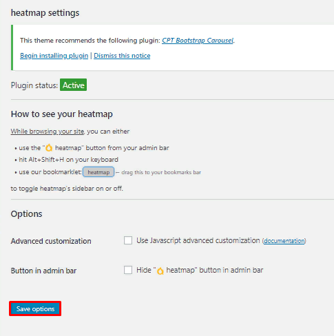 How to carry out a site usability audit 16261788369318 Heatmap for WordPress plugin interface in the admin panel