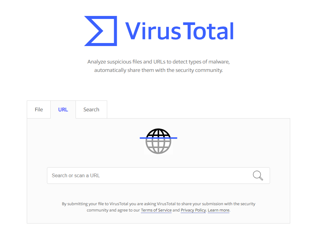 How to check a site for malware in VirusTotal