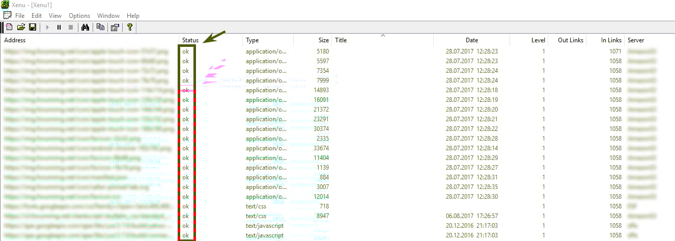 Mass response codes checking in Xenu