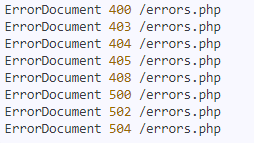 ErrorDocument 404 in htaccess