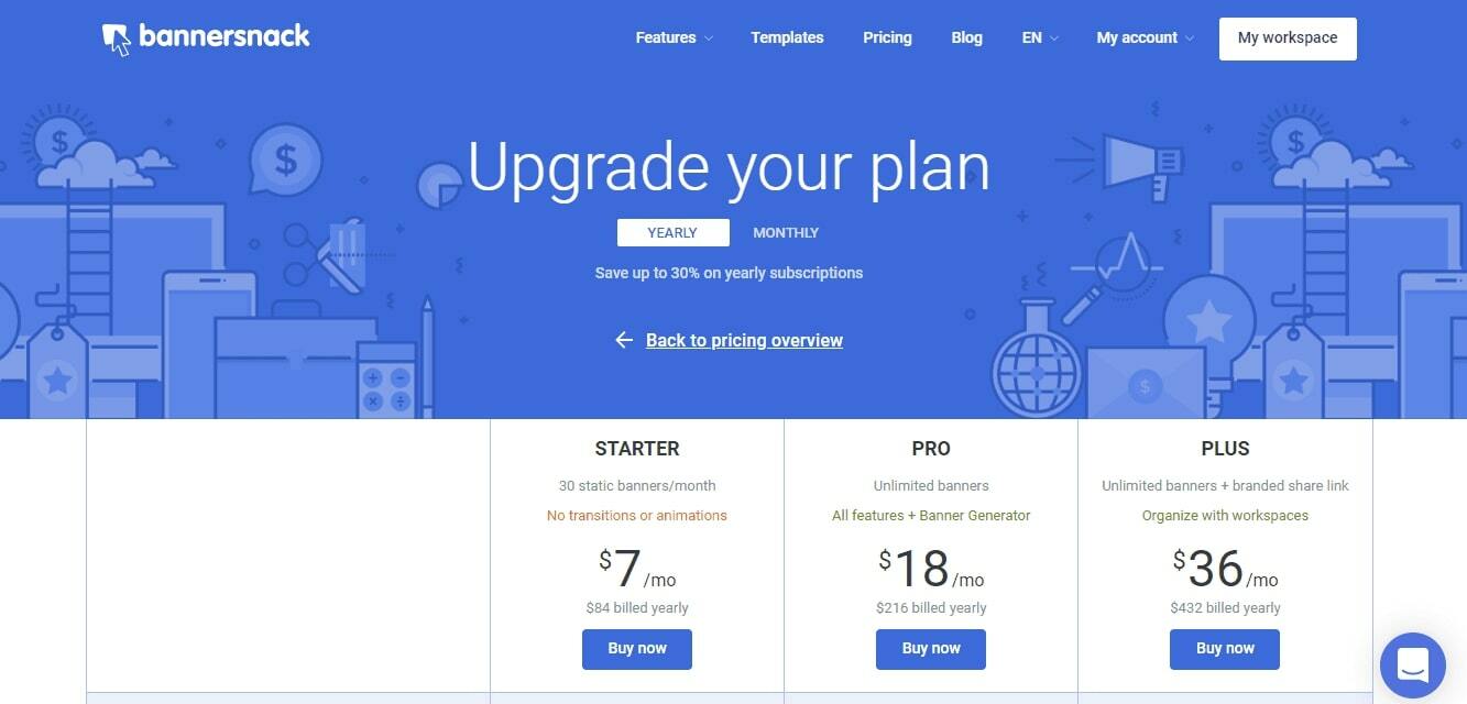Bannersnack pricing