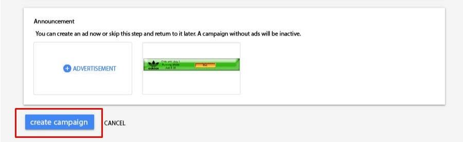 How to create a campaign in Google Adwords