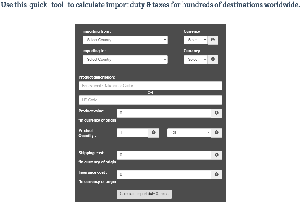 Online calculator example