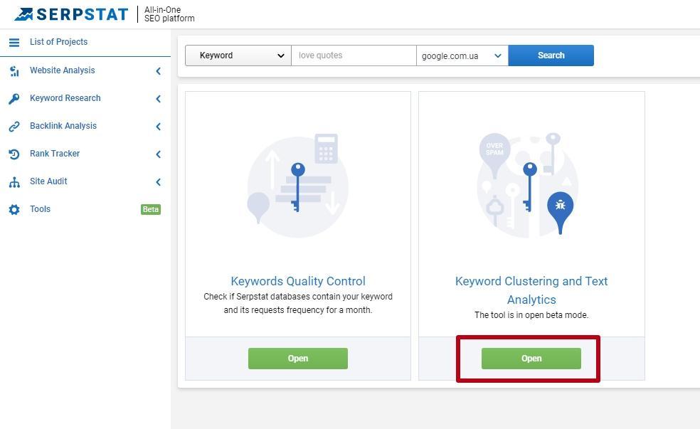 Keyword Clustering and Text Analytics